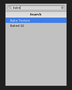 Bake texture